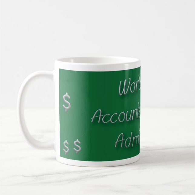 Mug Meilleur administrateur de comptes clients du mond (Gauche)