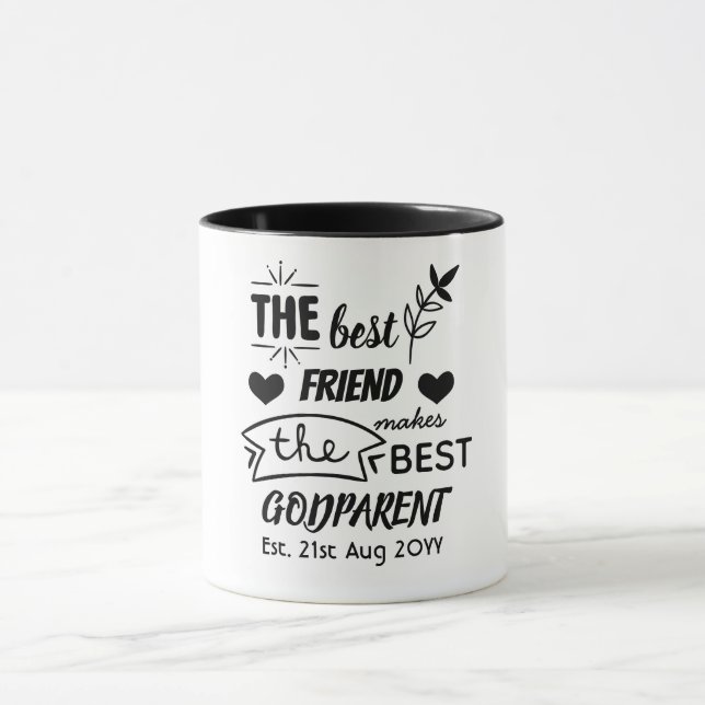 Mug Meilleur Ami Fait Meilleur GODPARENT -Mère/Père (Centre)