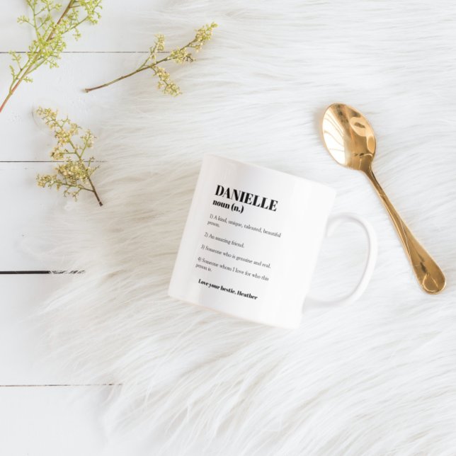 Mug Meilleur ami personnalisé nom cadeau coeur café Mu (Créateur téléchargé)