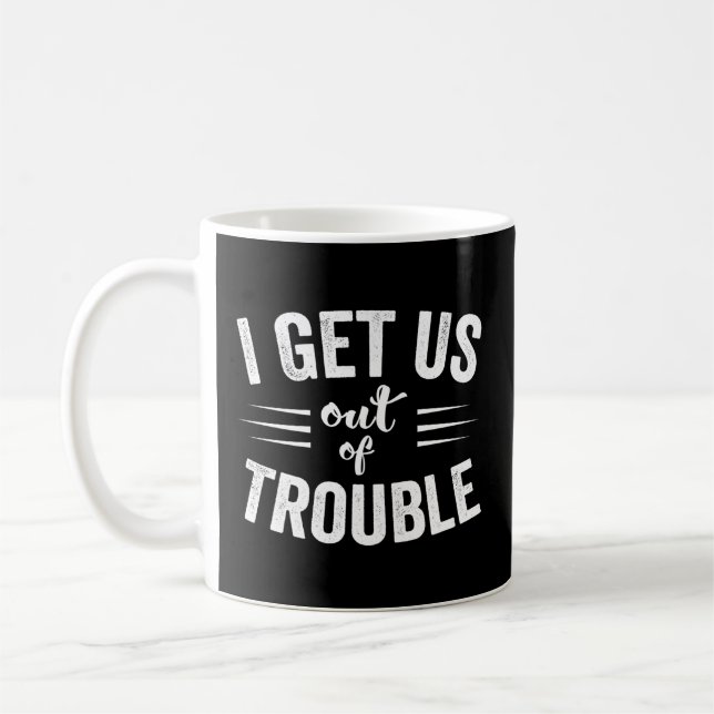 Mug Meilleur Ami Troublemaker Je Nous Sortirai Des Pro (Gauche)