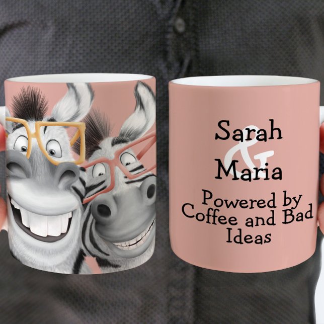Mug Meilleur Ami Zebras Funny (Créateur téléchargé)