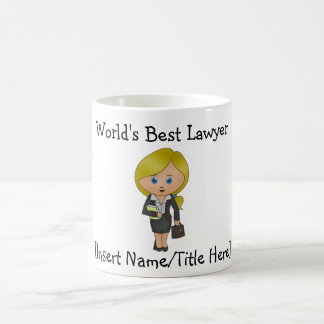 Mug Meilleur Avocat du monde - Blonde, Bleu Eyes Coffe