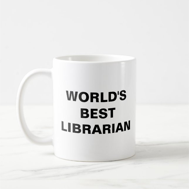 Mug Meilleur bibliothécaire du monde (Gauche)