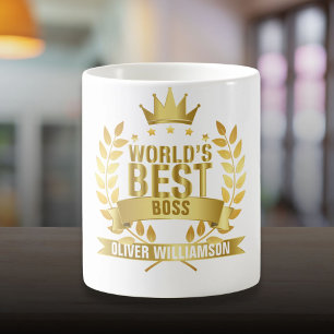 Mug Meilleur Boss Gold 5 étoiles du monde