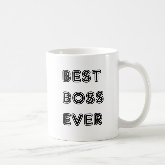 Mug Meilleur Boss jamais (Droite)