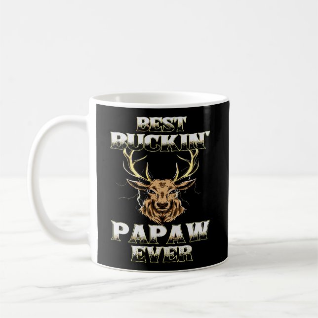 Mug Meilleur Boukine' Papaw Jamais Chasse De Cerfs Fau (Gauche)