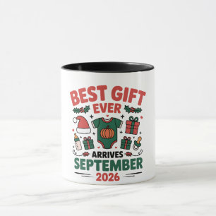 Mug Meilleur Cadeau Arrive en Septembre 2026 Noël