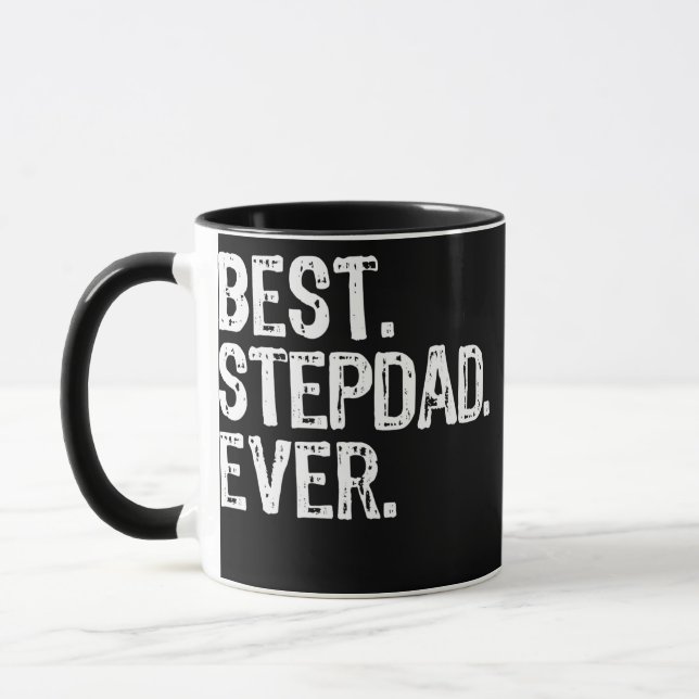Mug Meilleur cadeau de Fête des pères Stepdad Ever pou (Gauche)