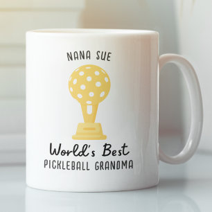 Mug Meilleur cadeau de grand-mère de balle, sur mesure