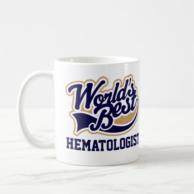 Mug Meilleur cadeau de l'hématologue (Gauche)