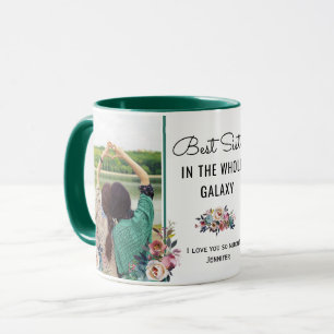 Mug Meilleur cadeau de photo d'anniversaire de sœur da