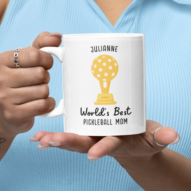 Mug Meilleur cadeau maman Pickleball dans le monde drô (Créateur téléchargé)
