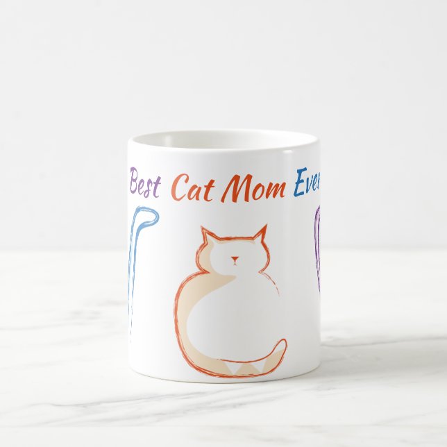 Mug Meilleur Cat Maman jamais (Centre)