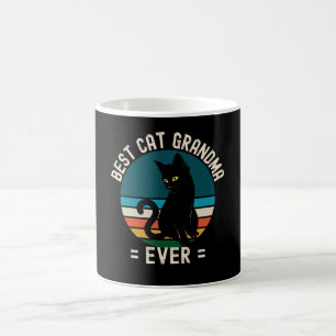 Mug Meilleur Chat Grand-Mère Jamais Drôle Chat Noir