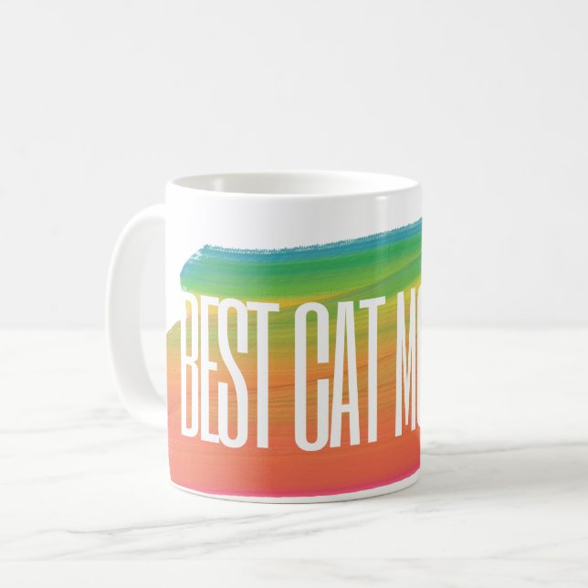 Mug Meilleur Chat Maman Ever Chat Propriétaire Mère Jo (Devant gauche)