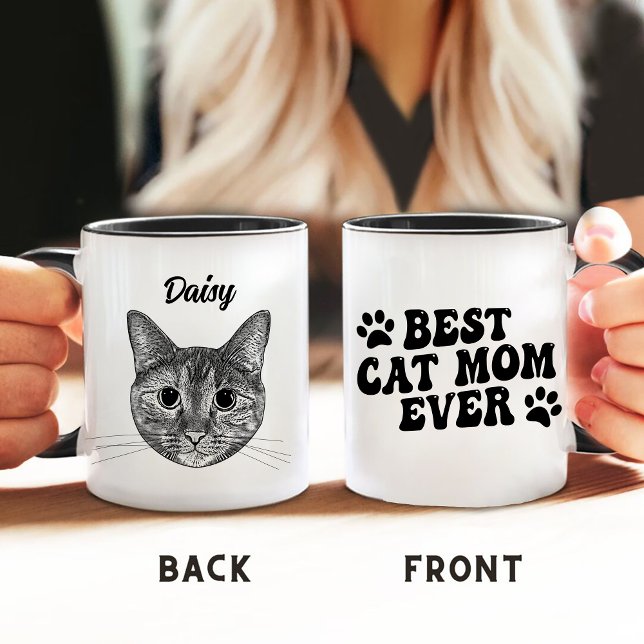 Mug Meilleur Chat Maman Jamais Tabby Chat Personnalisé (Créateur téléchargé)