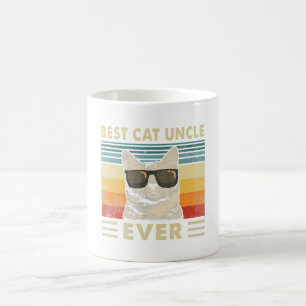 Mug Meilleur Chat Oncle Jamais Vintage Rétro Père Chat