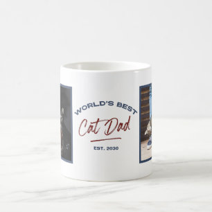 Mug Meilleur Chat Papa Est au monde. Date 2 Photo