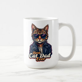 Mug Meilleur Chat Papa Jamais, Drôle Tabby Père Chat
