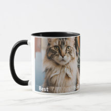 Meilleur Chat Papa Jamais une photo personnalisée 