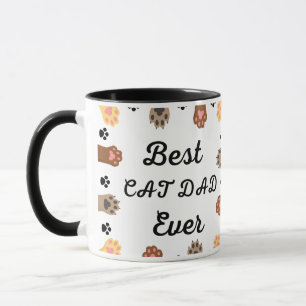 Mug Meilleur Chat Papa Jamais une photo personnalisée