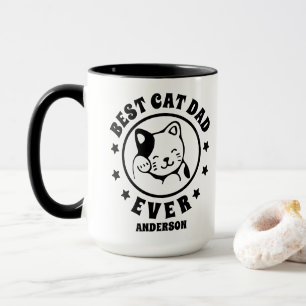 Mug Meilleur Chat Personnalisé Papa Jamais Nom Personn