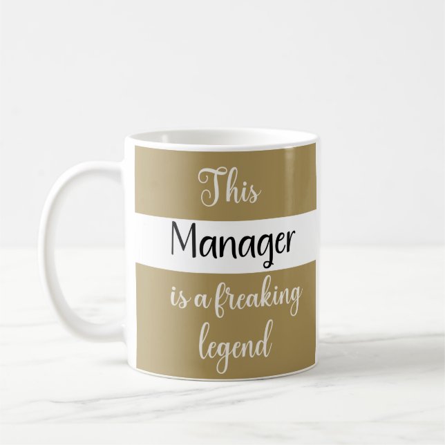 Mug Meilleur Chef Jamais Drôle Humour Cadeau  (Gauche)
