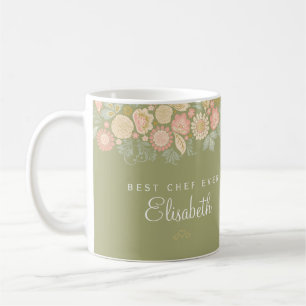 Mug Meilleur chef jamais nom personnalisé élégant rust