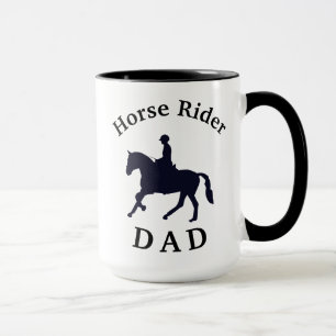 Mug Meilleur "Cheval Rider DAD" Jamais! Fête des pères