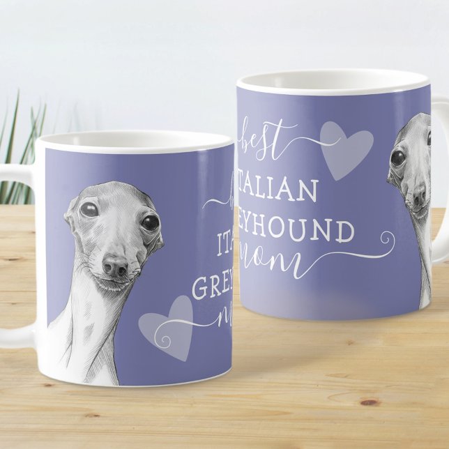 Mug Meilleur Chien Greyhound Italien Maman mignonne Ig (Créateur téléchargé)