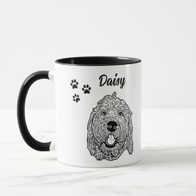 Mug Meilleur chien maman jamais Goldendoodle chien Per (Gauche)