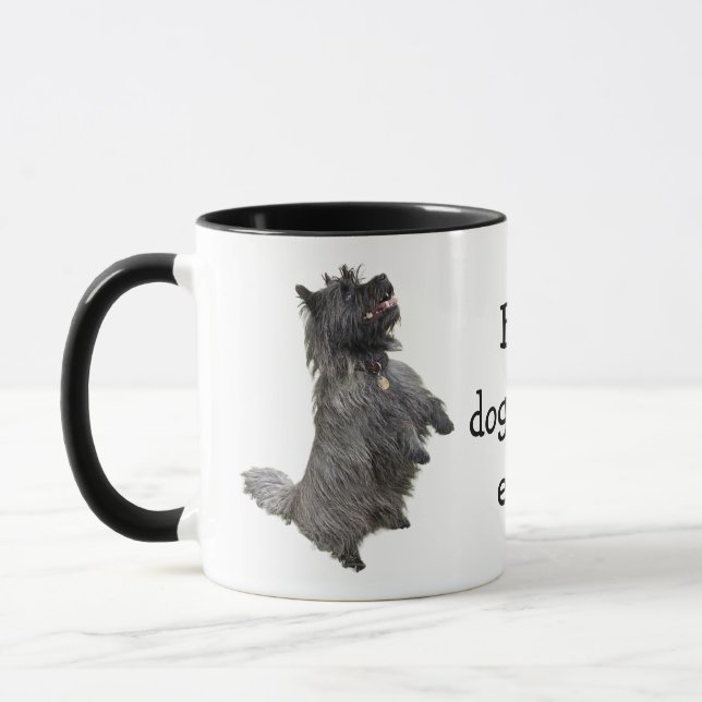 Mug Meilleur Chien Maman Jamais Photo Texte Café Amour (Gauche)