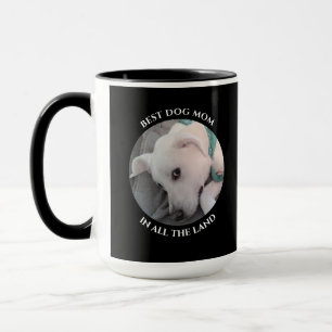 Mug Meilleur Chien Maman Photo d'un Chien Noir de Chie
