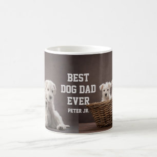 Mug Meilleur Chien Papa Jamais Photo Personnalisée