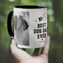 Meilleur Chien Papa Jamais Pompe Poing