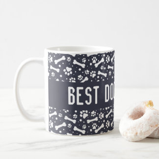 Mug Meilleur chien père jamais Empreinte de patte