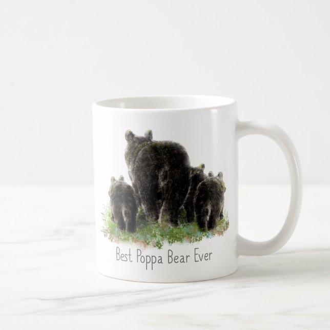 Mug Meilleur Citation de Poppa Bear Ever amusant pour  (Droite)