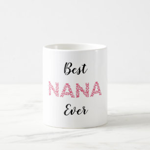 Mug Meilleur Coeur rose jamais Nana Personnalisé