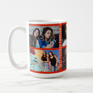 Mug Meilleur Collage Personnalisé Photo Friends Forev