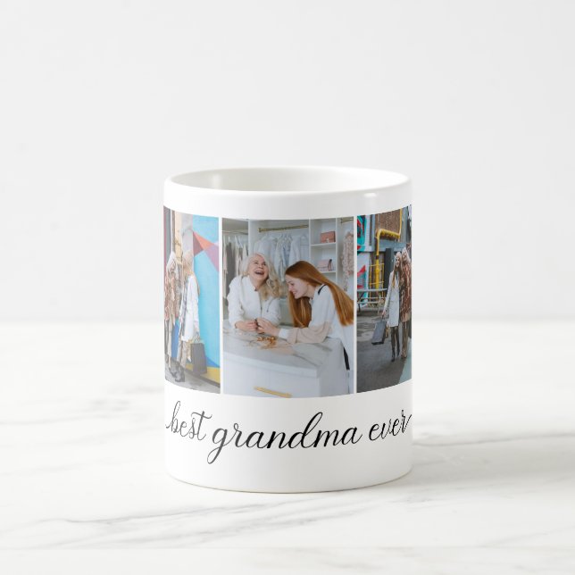 Mug Meilleur Collage photo de grand-mère Ever 3 (Centre)
