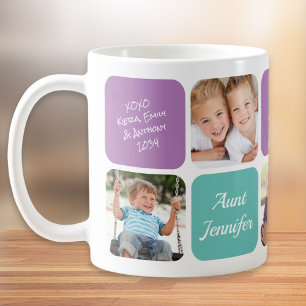 Mug Meilleur collage photo de tante