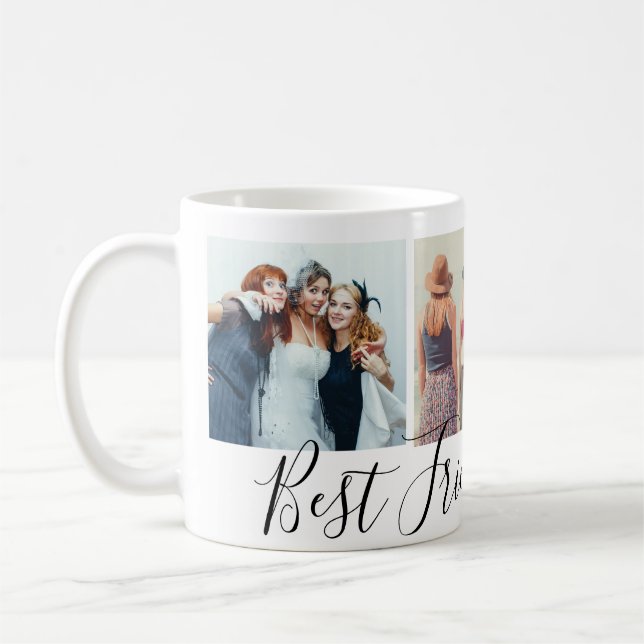 Mug Meilleur Collage photo des amis pour toujours (Gauche)