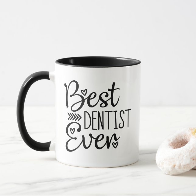 Mug Meilleur dentiste jamais (Avec donut)