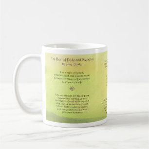 Mug Meilleur des citations de Jane Austen de fierté e