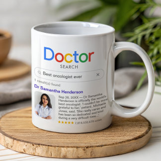 Mug Meilleur Docteur Recherche jamais avec photo et me