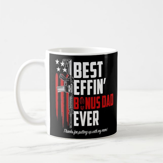 Mug Meilleur Effet Bonus Papa Jamais Papa Droits d'Arm (Gauche)