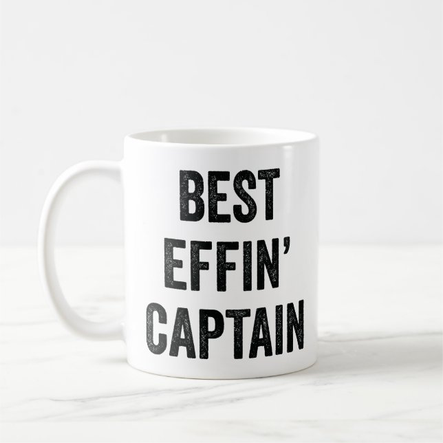 Mug Meilleur Effin' capitaine (Gauche)