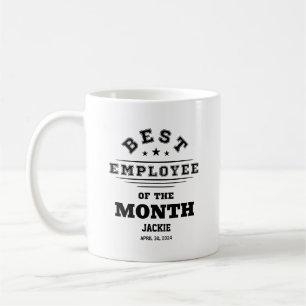 Mug Meilleur employé personnalisé du mois de l'année P