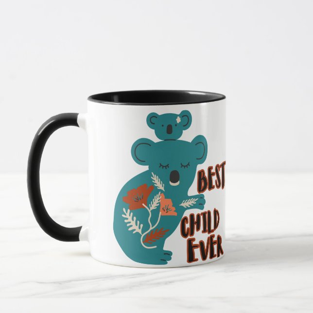 Mug Meilleur enfant Jamais Koala Fête des Mères (Gauche)