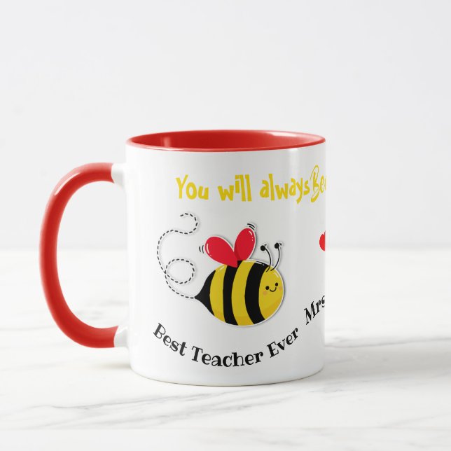 Mug meilleur enseignant jamais Bee enseignant cadeau d (Gauche)